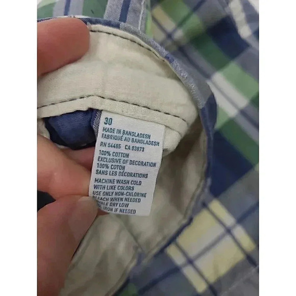 American Eagle Outfitters Shorts Men's Size 30 Prep Fit Madres Plaid - Picture 5 of 6